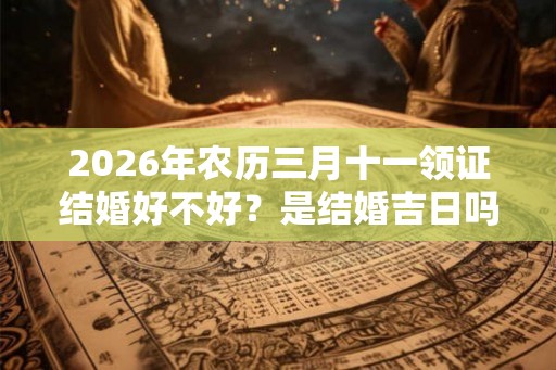2026年农历三月十一领证结婚好不好?是结婚吉日吗? 2026年农历三月十一领证结婚好不好?是结婚吉日吗?