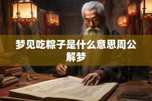 梦见吃粽子是什么意思周公解梦