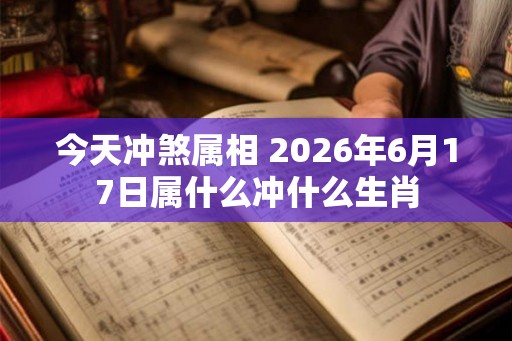 今天冲煞属相 2026年6月17日属什么冲什么生肖