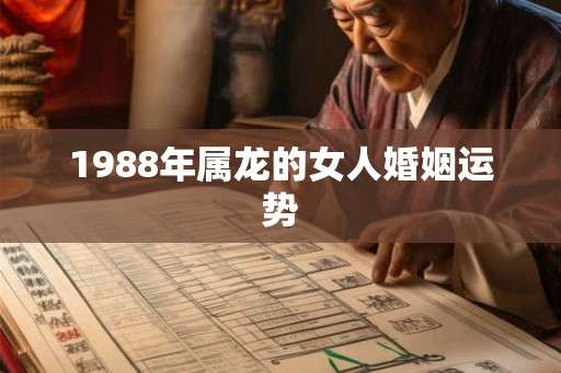 1988年属龙的女人婚姻运势 1988年属龙的女人婚姻运势