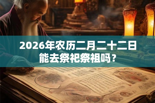 2026年农历二月二十二日能去祭祀祭祖吗？