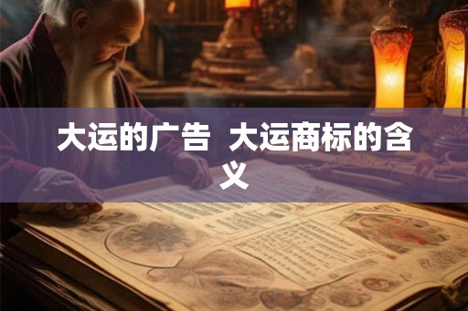 大运的广告  大运商标的含义