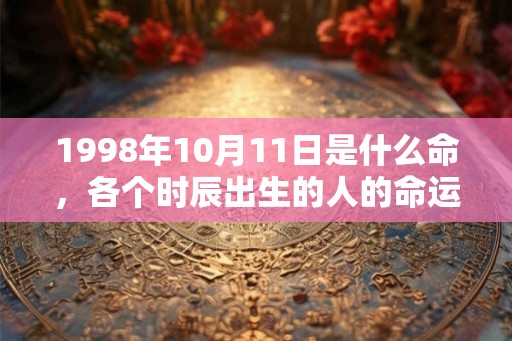 1998年10月11日是什么命,各个时辰出生的人的命运 1998年10月11日是什么命,各个时辰出生的人的命运