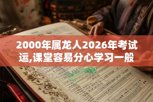 2000年属龙人2026年考试运,课堂容易分心学习一般