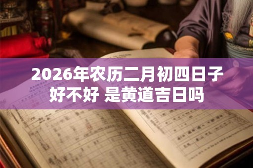 2026年农历二月初四日子好不好 是黄道吉日吗
