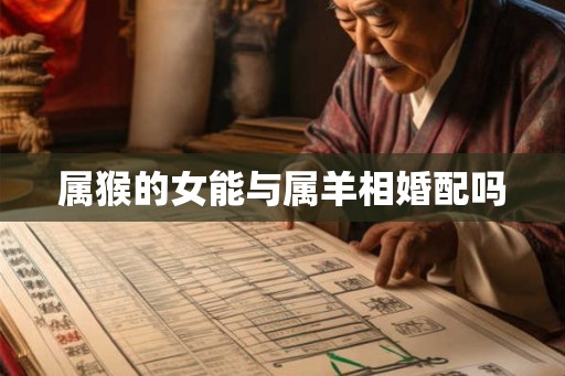 属猴的女能与属羊相婚配吗