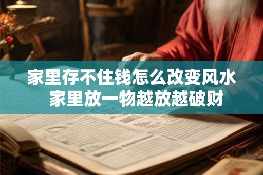 家里存不住钱怎么改变风水  家里放一物越放越破财