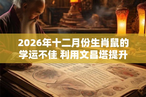 2026年十二月份生肖鼠的学运不佳 利用文昌塔提升 2026年十二月份生肖鼠的学运不佳 利用文昌塔提升
