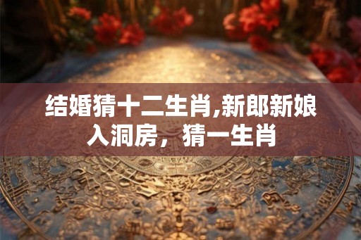 结婚猜十二生肖,新郎新娘入洞房，猜一生肖