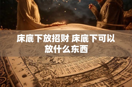 床底下放招财 床底下可以放什么东西 床底下放招财 床底下可以放什么东西