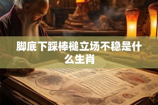 脚底下踩棒槌立场不稳是什么生肖