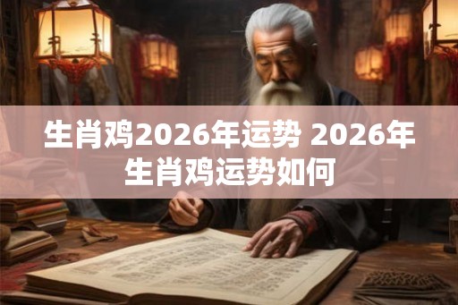 生肖鸡2026年运势 2026年生肖鸡运势如何