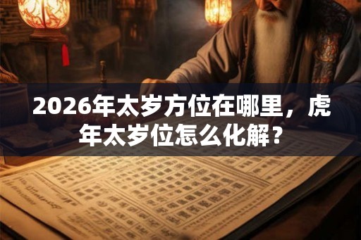 2026年太岁方位在哪里，虎年太岁位怎么化解？