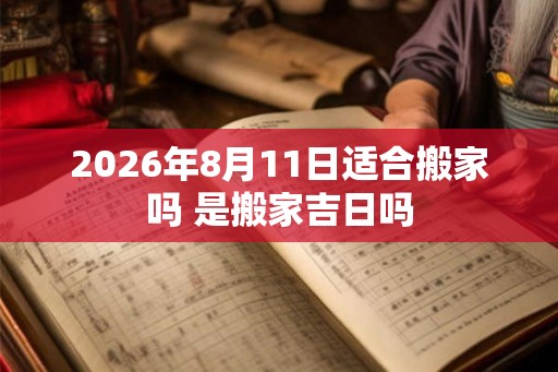 2026年8月11日适合搬家吗 是搬家吉日吗