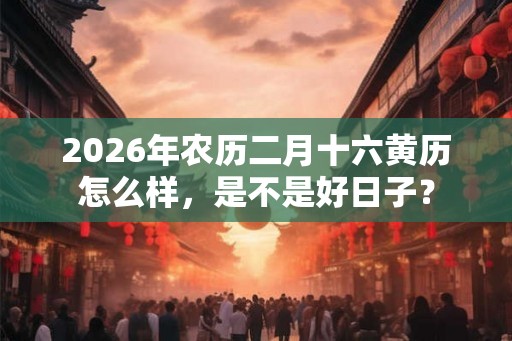 2026年农历二月十六黄历怎么样，是不是好日子？