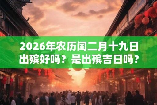 2026年农历闰二月十九日出殡好吗？是出殡吉日吗？