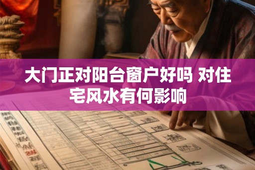 大门正对阳台窗户好吗 对住宅风水有何影响