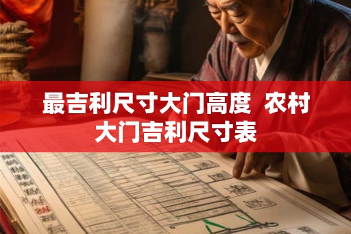 最吉利尺寸大门高度  农村大门吉利尺寸表