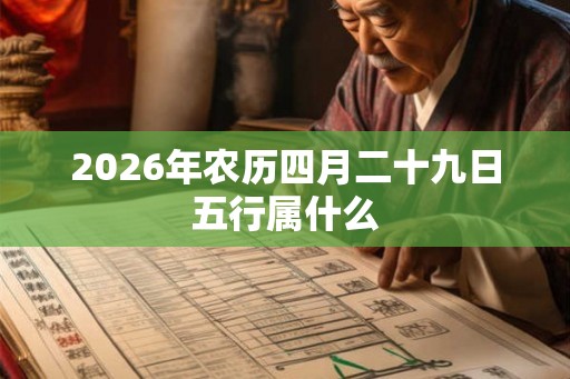 2026年农历四月二十九日五行属什么 2026年农历四月二十九日五行属什么