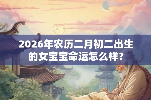 2026年农历二月初二出生的女宝宝命运怎么样？