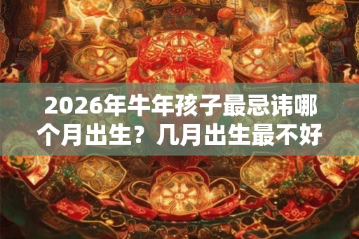 2026年牛年孩子最忌讳哪个月出生?几月出生最不好? 2026年牛年孩子最忌讳哪个月出生?几月出生最不好?