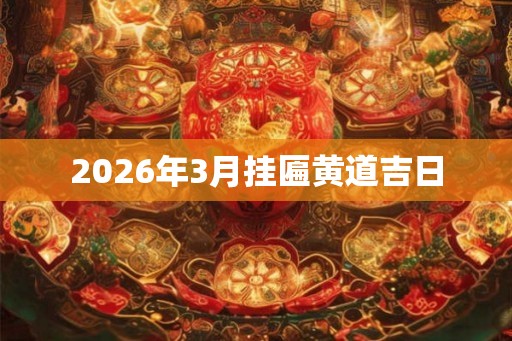2026年3月挂匾黄道吉日