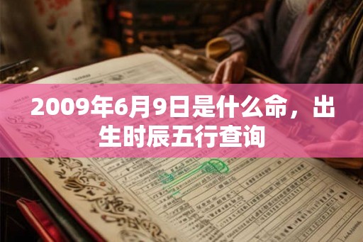 2009年6月9日是什么命，出生时辰五行查询