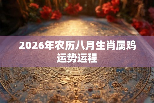 2026年农历八月生肖属鸡运势运程