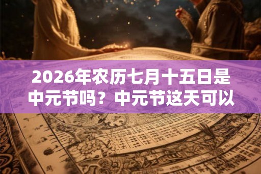 2026年农历七月十五日是中元节吗?中元节这天可以出殡吗? 2026年农历七月十五日是中元节吗?中元节这天可以出殡吗?