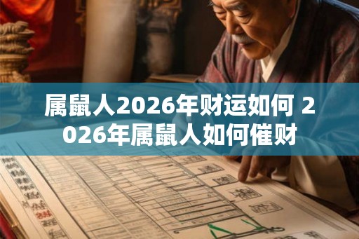 属鼠人2026年财运如何 2026年属鼠人如何催财