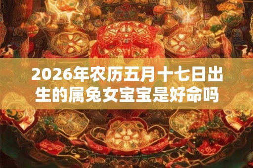 2026年农历五月十七日出生的属兔女宝宝是好命吗