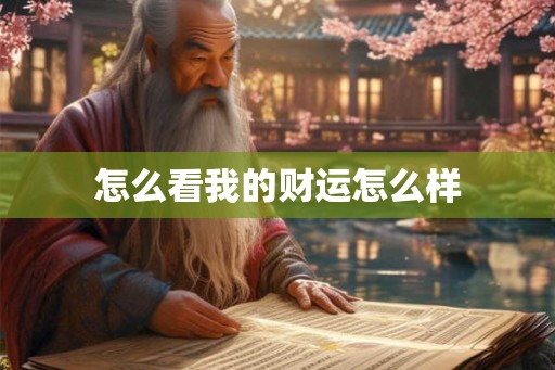 怎么看我的财运怎么样