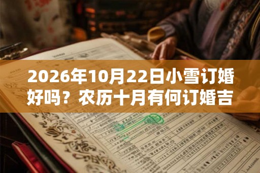 2026年10月22日小雪订婚好吗？农历十月有何订婚吉日？