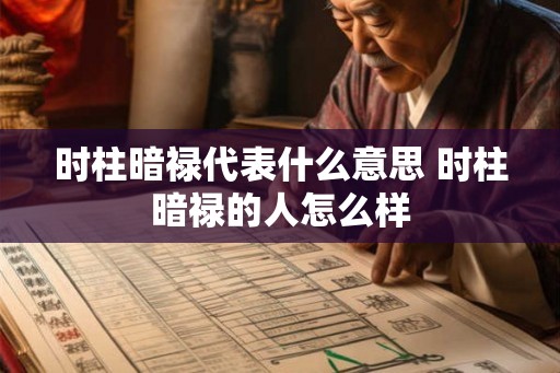 时柱暗禄代表什么意思 时柱暗禄的人怎么样 时柱暗禄代表什么意思 时柱暗禄的人怎么样