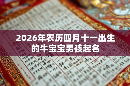 2026年农历四月十一出生的牛宝宝男孩起名 2026年农历四月十一出生的牛宝宝男孩起名