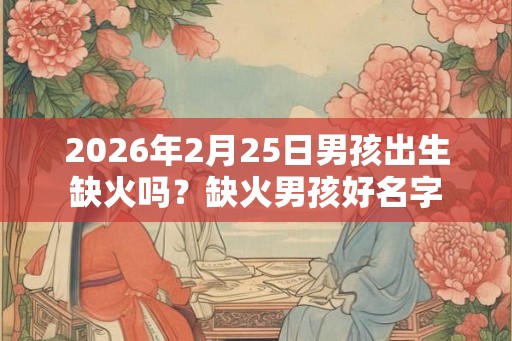 2026年2月25日男孩出生缺火吗？缺火男孩好名字