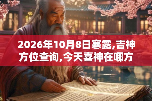 2026年10月8日寒露,吉神方位查询,今天喜神在哪方