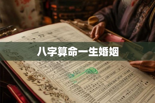 八字算命一生婚姻