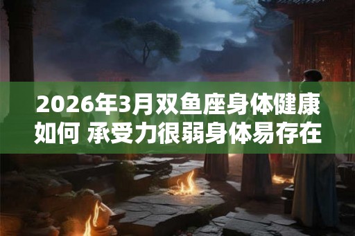 2026年3月双鱼座身体健康如何 承受力很弱身体易存在隐患