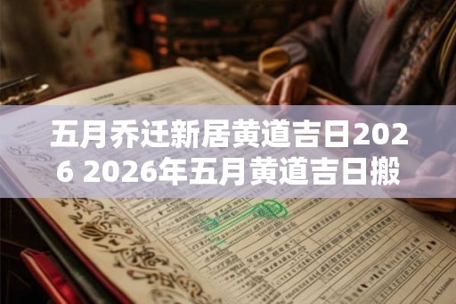 五月乔迁新居黄道吉日2026 2026年五月黄道吉日搬新居 五月乔迁新居黄道吉日2026 2026年五月黄道吉日搬新居