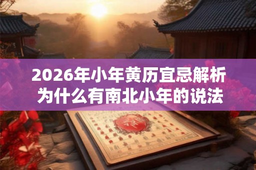 2026年小年黄历宜忌解析 为什么有南北小年的说法