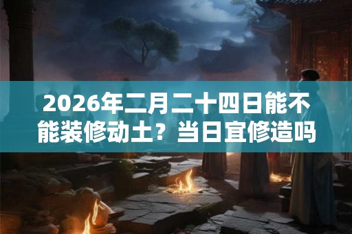 2026年二月二十四日能不能装修动土？当日宜修造吗