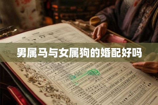 男属马与女属狗的婚配好吗 男属马与女属狗的婚配好吗