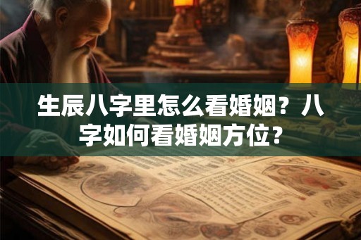 生辰八字里怎么看婚姻?八字如何看婚姻方位? 生辰八字里怎么看婚姻?八字如何看婚姻方位?