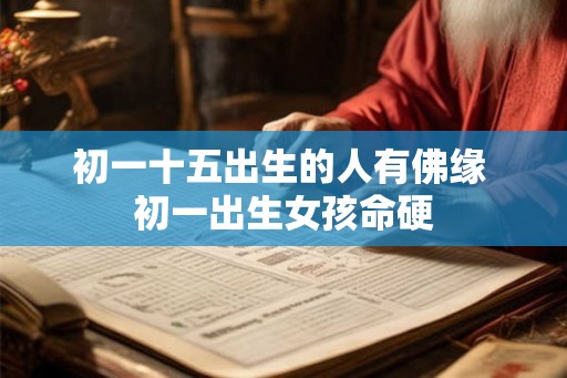 初一十五出生的人有佛缘 初一出生女孩命硬