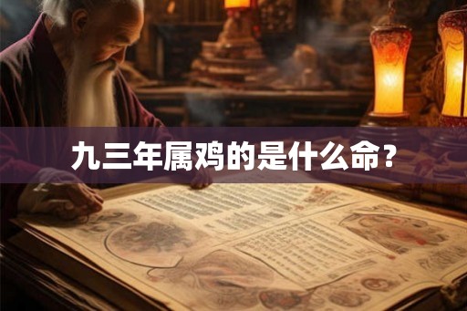 九三年属鸡的是什么命？