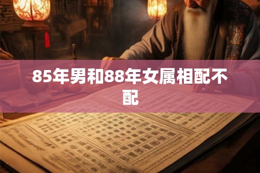 85年男和88年女属相配不配