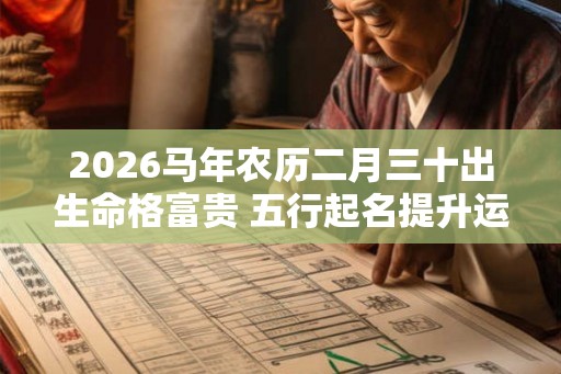 2026马年农历二月三十出生命格富贵 五行起名提升运势 2026马年农历二月三十出生命格富贵 五行起名提升运势