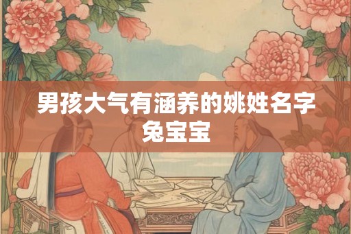男孩大气有涵养的姚姓名字兔宝宝
