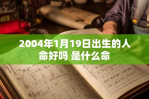2004年1月19日出生的人命好吗 是什么命 2004年1月19日出生的人命好吗 是什么命